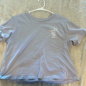 Purple cropped t shirt